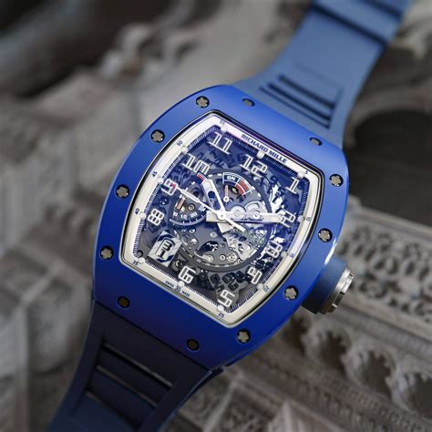 richard mille rm030 blue|richard mille watch automatic winding.